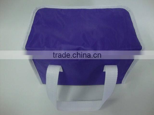 2016 large volume customized size/color food bag non woven polyester frozen food lunch insulated cooler bag