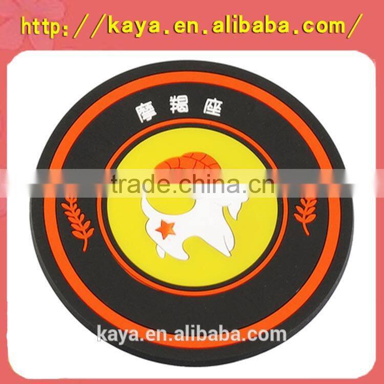 Plastic cartoon anti-slip coasters for home deco