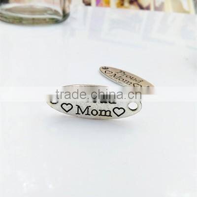 Mom and Daughter Jewelry Wholesale Silver Charm for DIY Jewelry