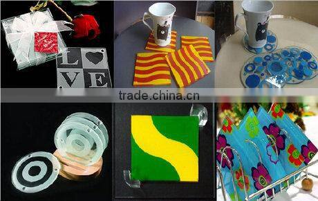 High quality clear acrylic coasters,coffee cup mats,drink coasters