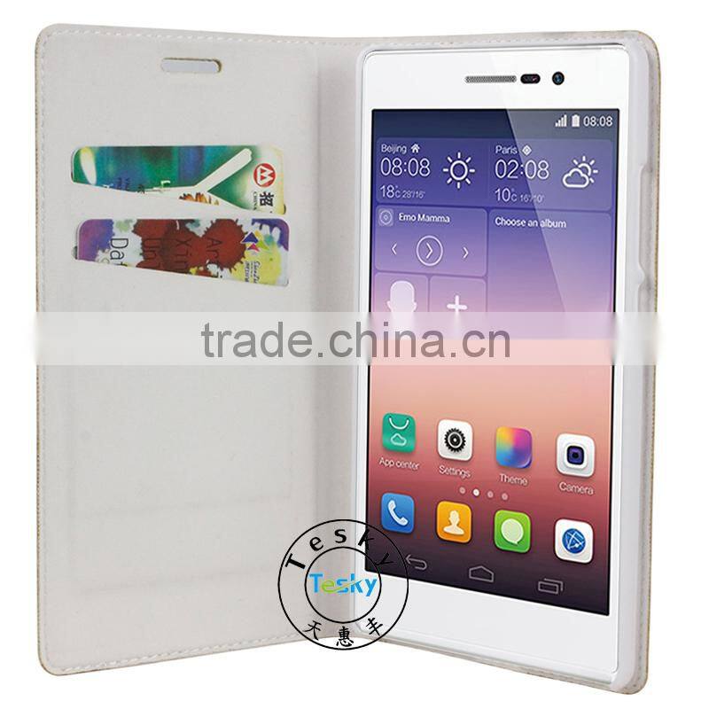 For HuaWei P8 Case,Hot New 2015 Phone Flip Leather Cover Case For HuaWei Ascend P8
