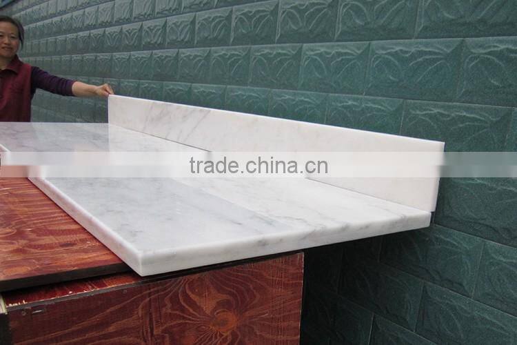 Edging full bullnose countertop natural stone pure white marble