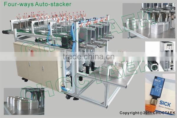 Four-cavities G & L container mould