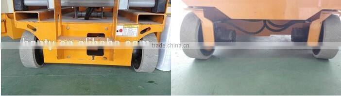 CE approved self propelled electric mobile mini scissor lift