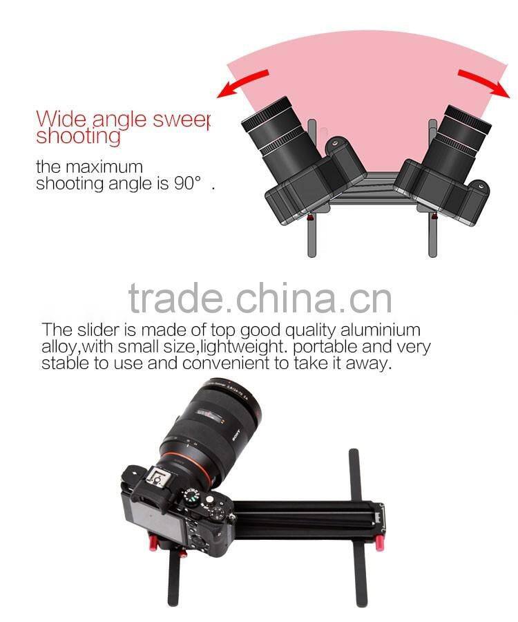 Professional factory directly high quality aluminium alloy mini slider parallax for photography video shooting
