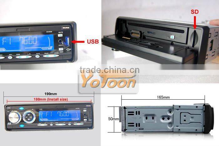 1 Din Detachable Front Panel DVD/VCD/MP3/CD Player