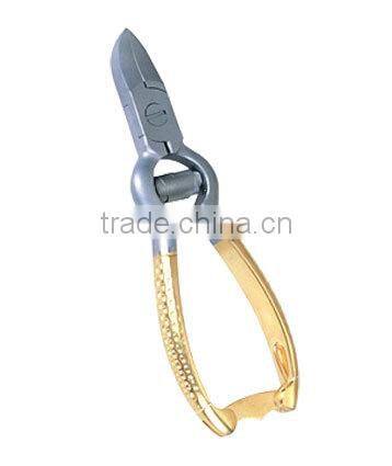 High quality soft touch cuticle nail nipper with silicon grip