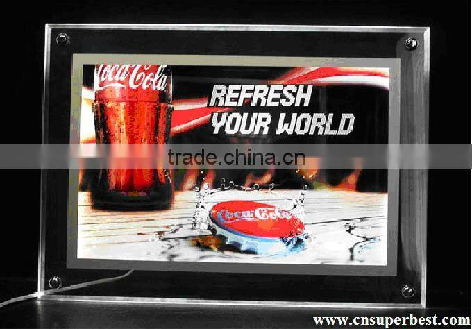 attactive promotion acrylic advertising sign board