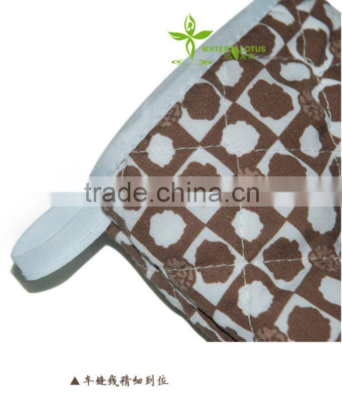 plain color cotton heat resistant microwave pot holder