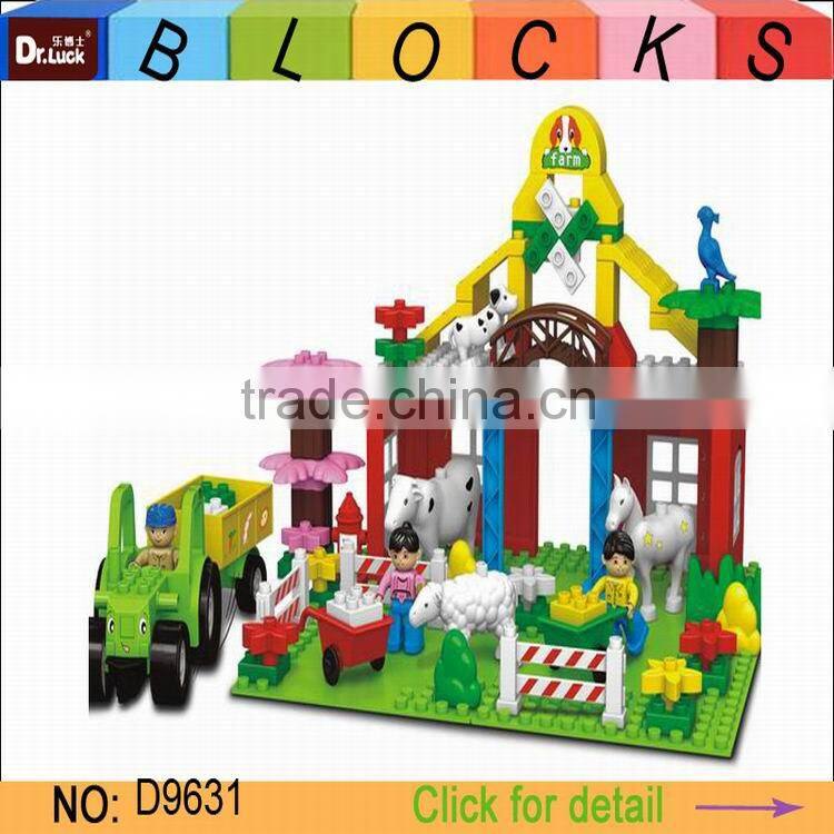 Children Hot Sale Zoo Animal Toy Building Block Educational Toy