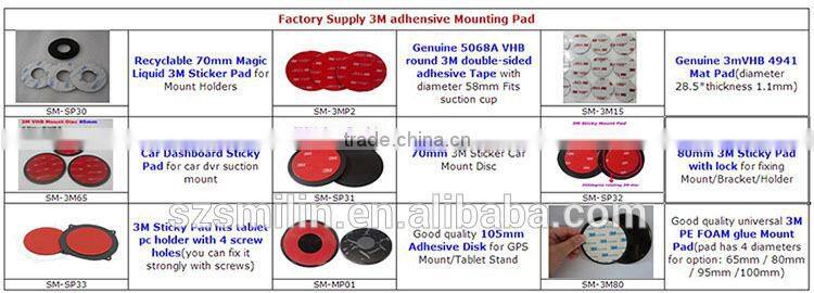 Strong 3-in-1 Adhesive Metal Plates for iMagnet Mount/Magnet Air Vent Mount