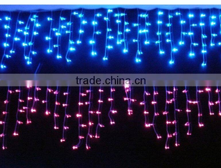 New product Yellow color led icicle light for christmas tree