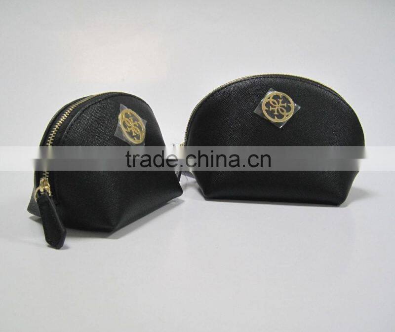 Promotional women leather cosmetic bag