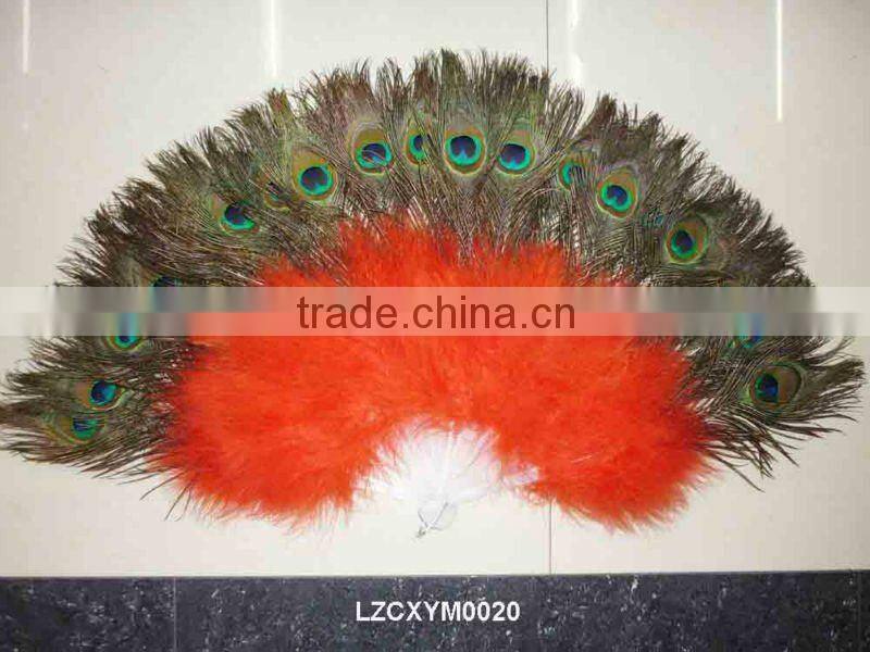 Dance costume peacock feather fan LZCXYM0019