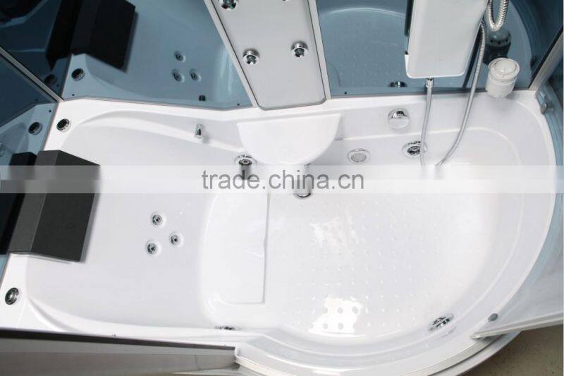 Luxury Living Room Furniture Hangzhou Italian Whirlpool Aluminum Frame Glass Sliding Door Round Home Steam Room