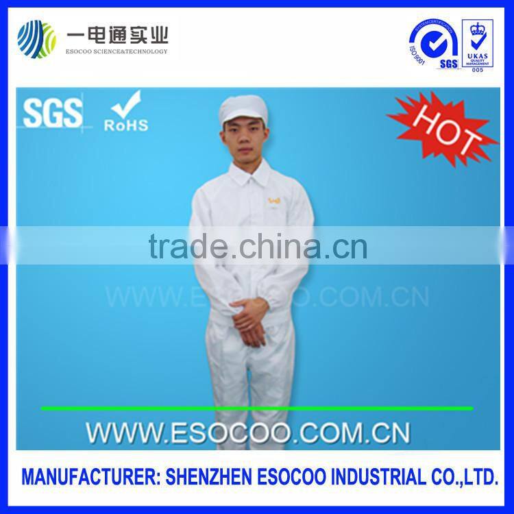 dust free ESD cleanroom split suit