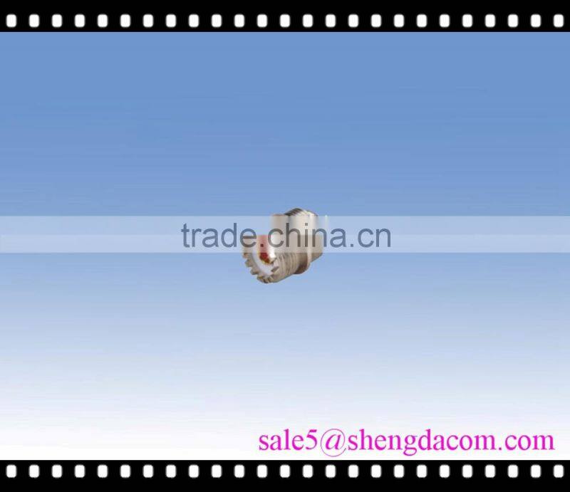 UHF FEMALE /SO239 crimp straight adapter connector