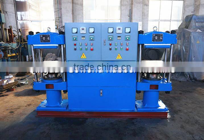 On pressure plate vulcanizing press for rubber tile production line / rubber tile press machine