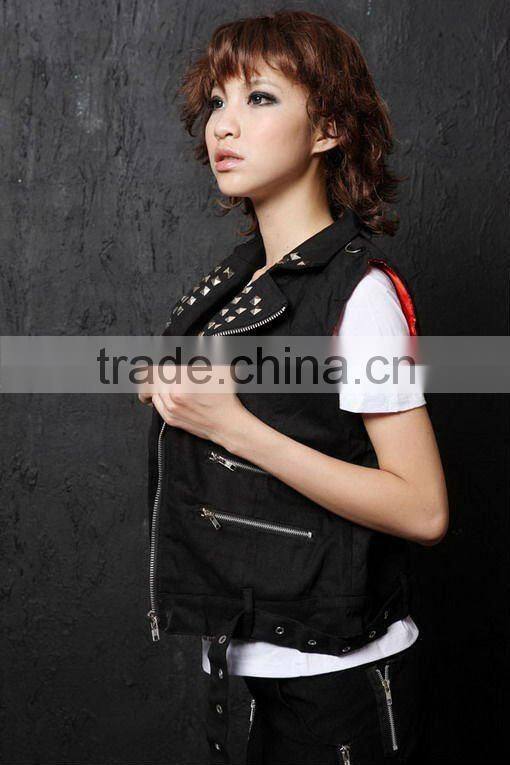 Punk Rock Inspired Studded Punk Embellished Vest 71135