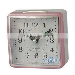 desk clock, cute square alarm clock, lovely wake up clock,