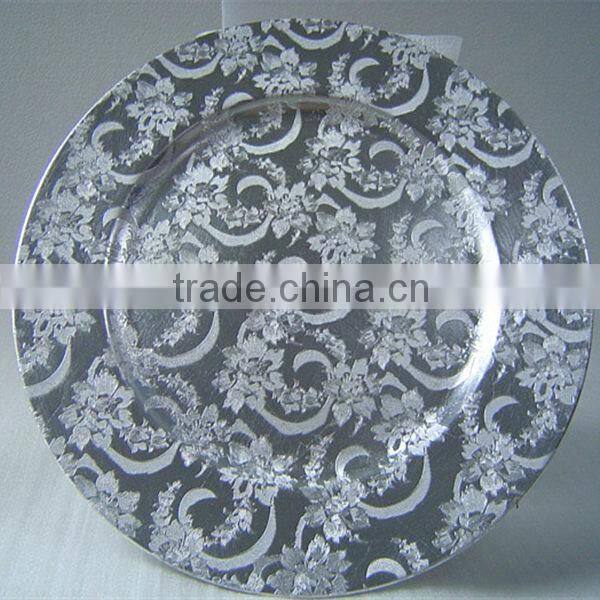 Beautiful gold wedding plate charger