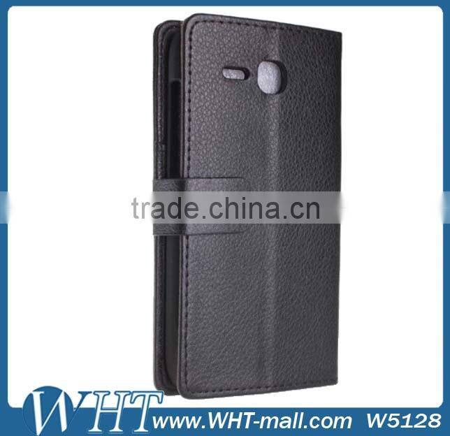 Luxury Leather Case for Sony Xperia E1 Wallet Case with Stand
