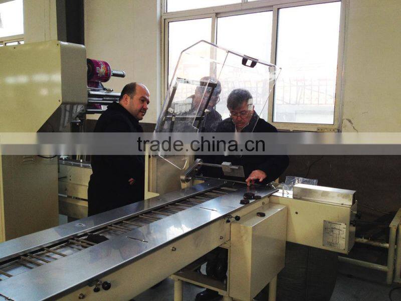 Biscuits on-edge packing machine