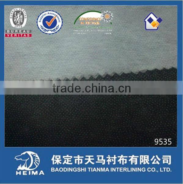 nylon nonwoven fusible interlining fabric for suit, uniform and jacket