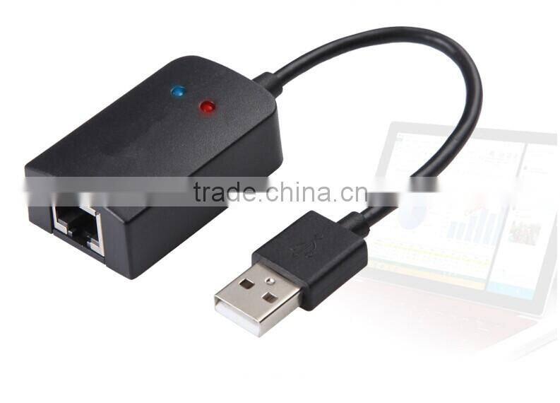 USB2.0 Male to LAN RJ45 Card Female Ethernet 10/100Mbps Wired Network LAN Cable Adapter