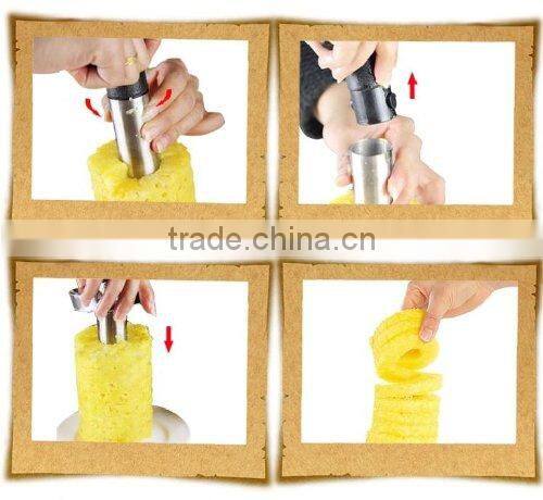 New Factory Stainless Steel Pineapple Slicer, Peeler & Corer