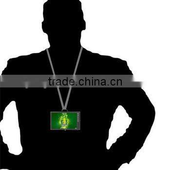 3.0 inch digital photo name badge, Magnetic Wearable photo viewer, photo ad player, advertising player with hang rope & magnet