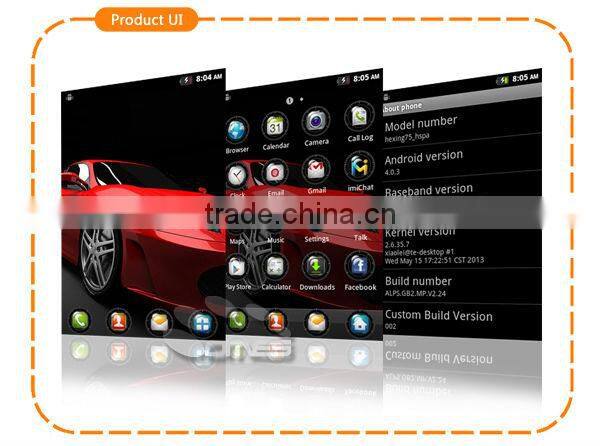 Smartphone 3.5 inch 480*320 MTK6515 Custom Logo Mobile phone Android 4.0