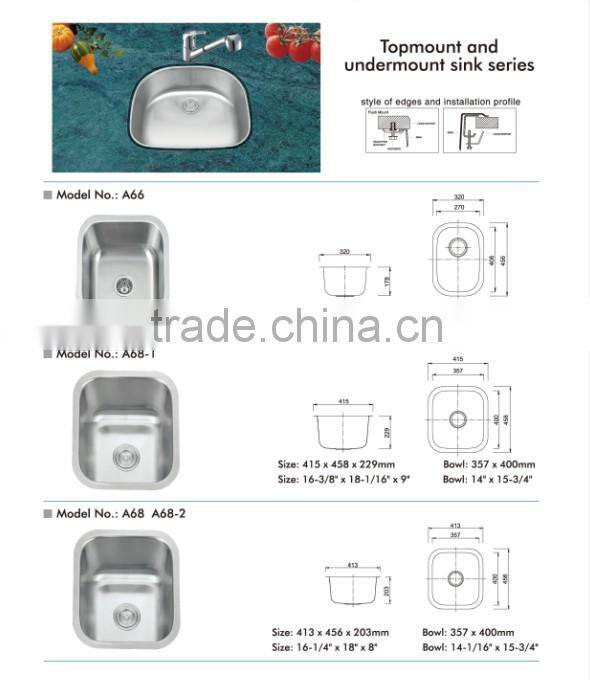 stainless steel kitchen sink for hotel