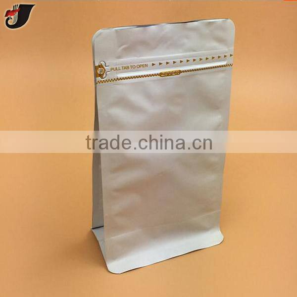 Eco-friendly AL foil flat bottom bag