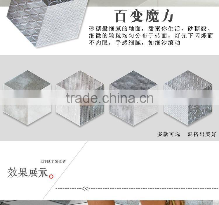 EMBOSS 100*200*175mm grey color hexagon tile porcelain mosaic floor tile