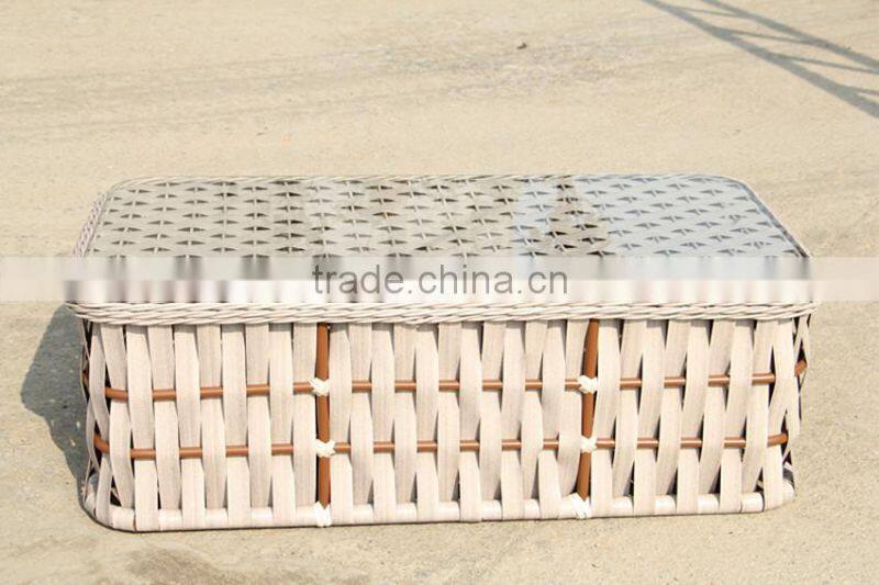 2016 NEW DESIGN WIDE FLAT WICKER CHAIR
