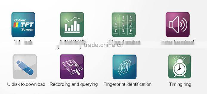 TFT Touch Screen Face and fingerprint Recognition Employee Attendance Machine