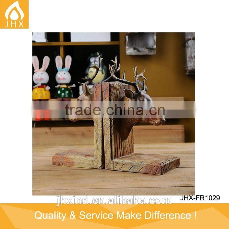 Cheap Polyresin Animal Head Modern Bookends