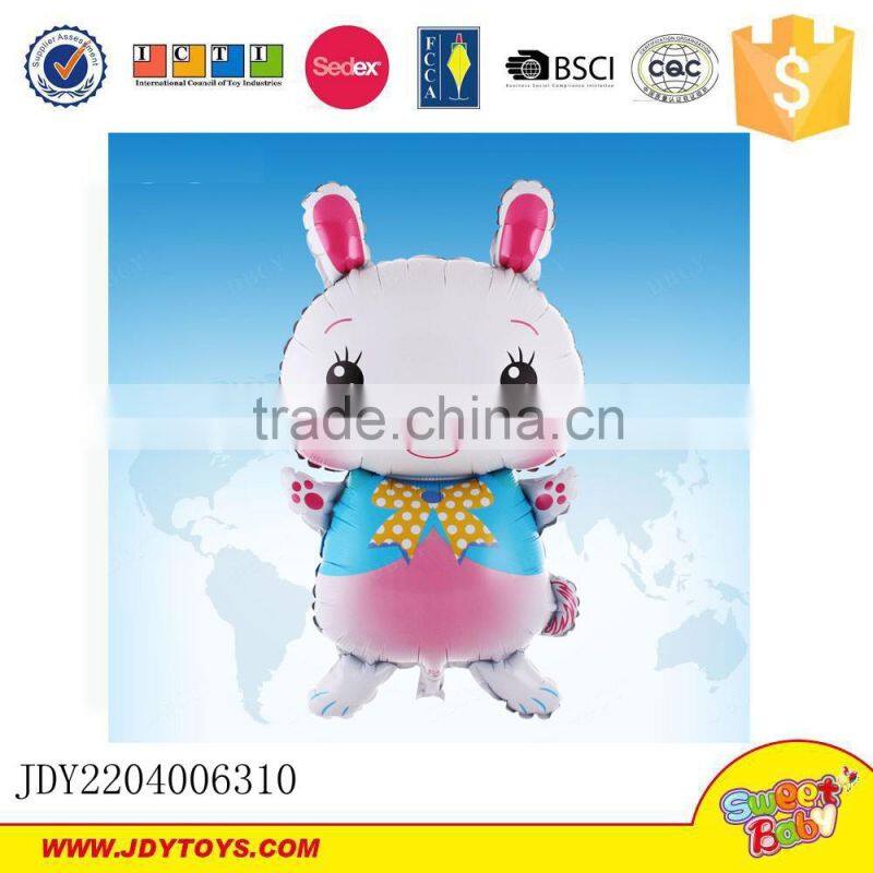 New products balloon toys white rabbit nylon foil balloon