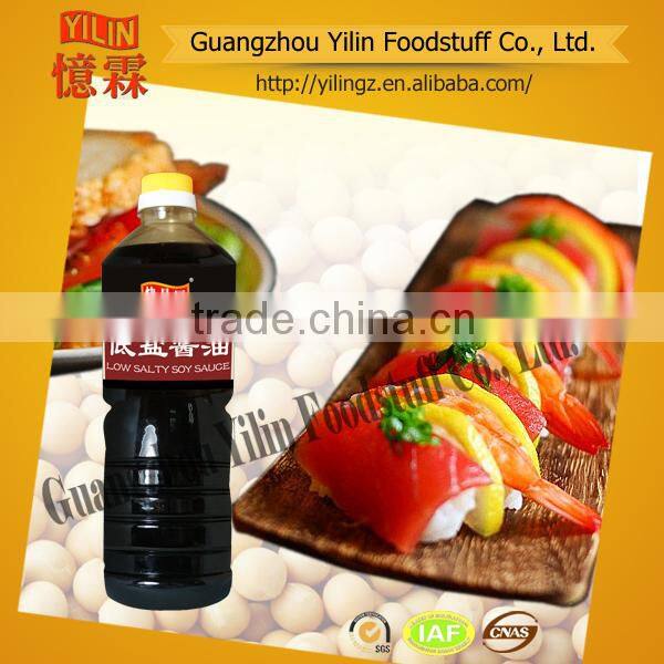 1L low sodium sushi soy sauce OEM manufacter high quality soy sauce