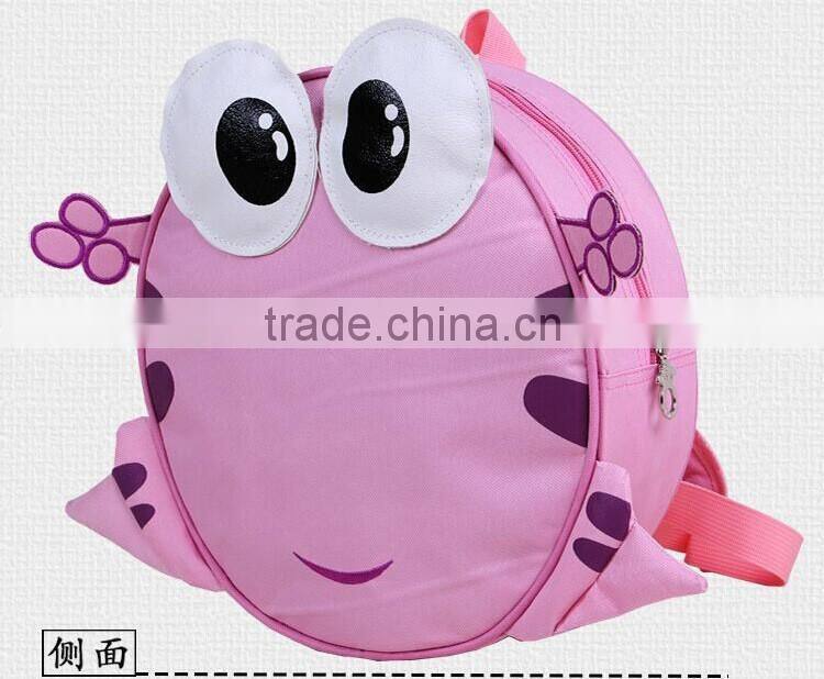 2016 hot sell backpack cute frog backpack most popular child's bag