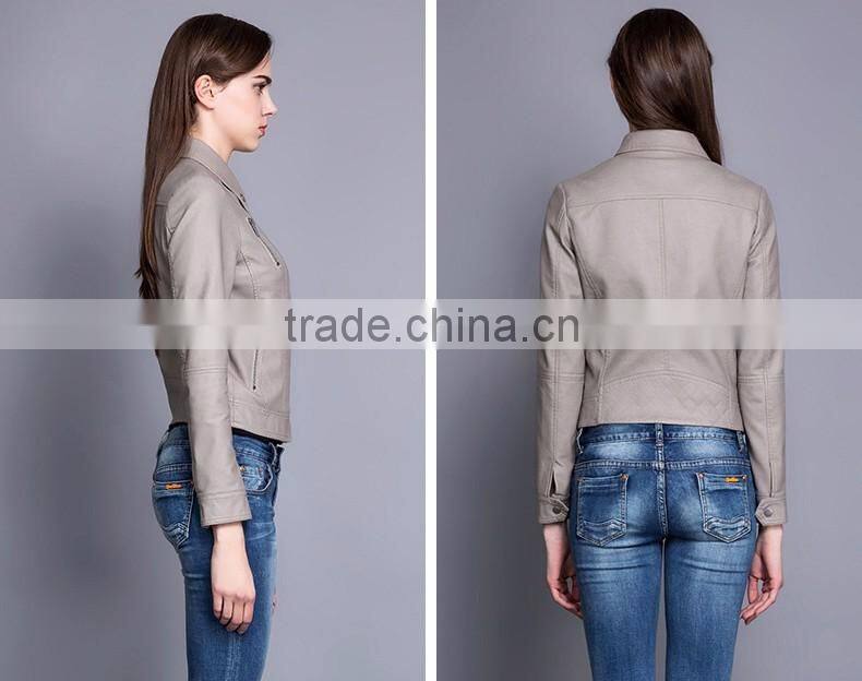 PU Leather Jackets Women 2016 Winter