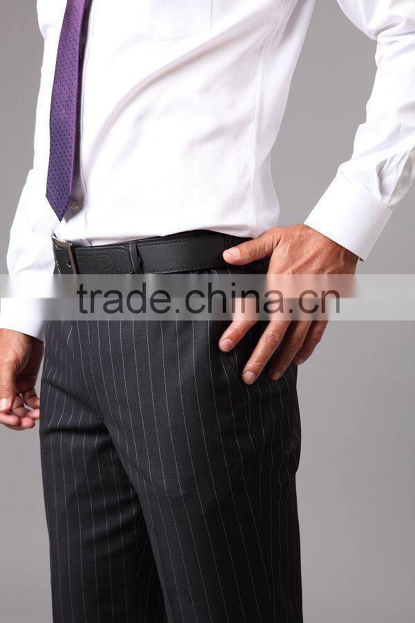 The Classic Black Pinstripe Pants