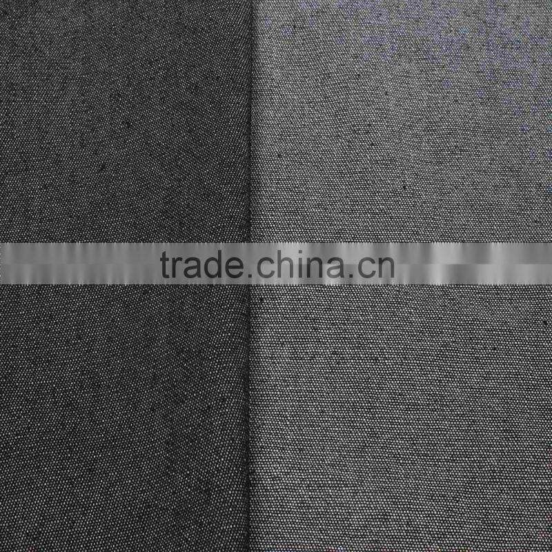 Silver silk mixed denim fabric fashion jean for jean trousers luggage bag denim jean