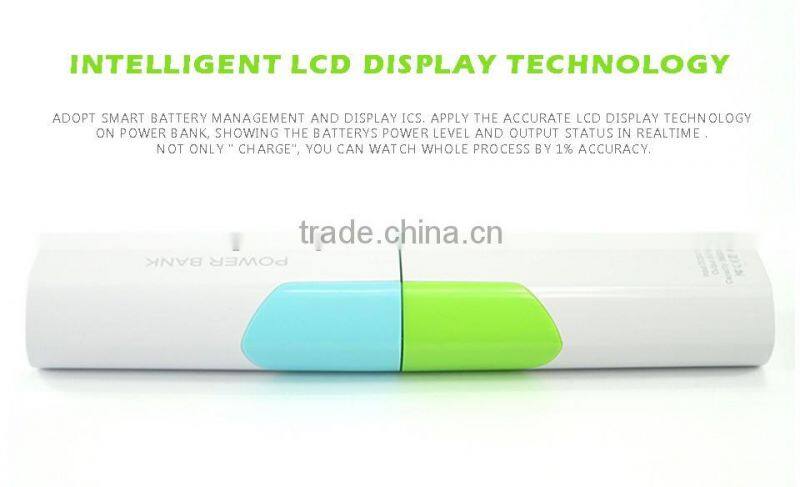 2016 New Mini Power Bank 2400mAh Portable Charger 18650 Charger Device for Smart Mobile Phone Power Supply Powerbank 6598