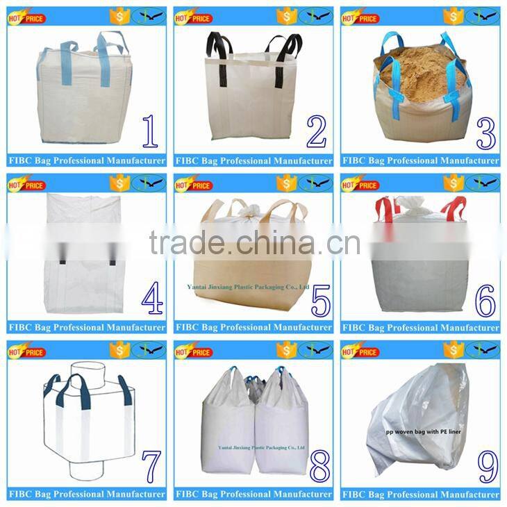 Good-quality 100% virgin PP FIBC double loop big bag