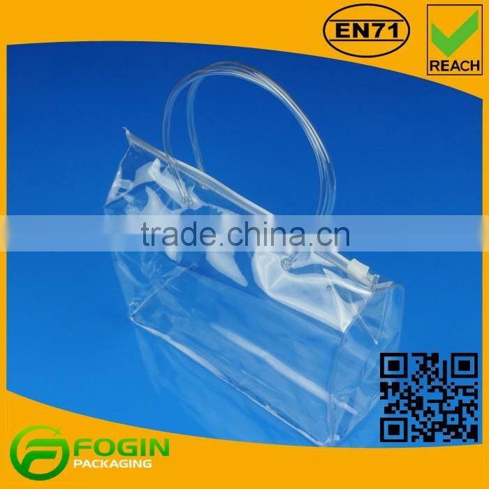 Custom Large Waterproof Cheap Transparent Plastic PVC Beach Bag