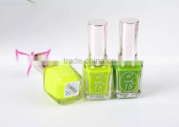 Hot sale 15ml fast dry nail lacquer/nail polish