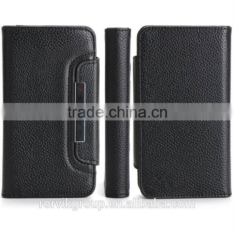 2 in 1 detachable design stand leather flip cover for samsung s6