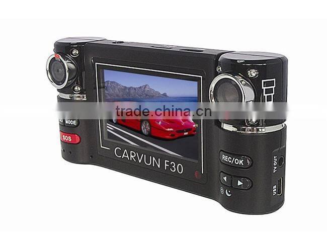 Dual Camera Car DVR Driving Recorder Video Audio Recorder Camcorder Black box